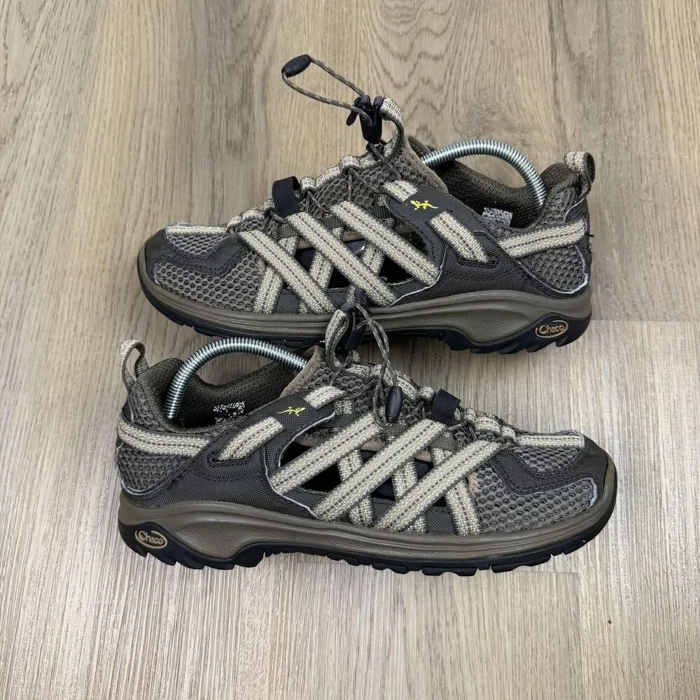 Chaco Shoes Mens Size 10 Brown Mesh Closed Toe Sandals Hiking Trail Water